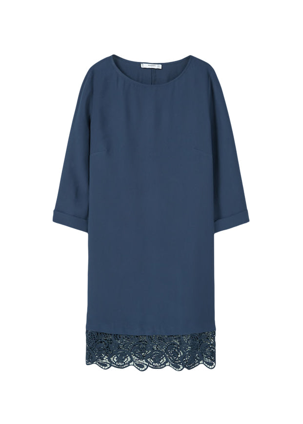Mango Guipure appliqué dress – HotBrandDeals