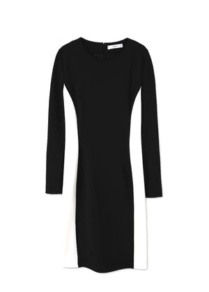 Mango bicolor dress Black and white