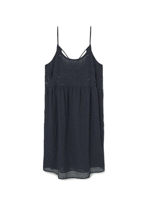 mango black beaded dress MANGO Women's Beading Detailed Flowy Dress